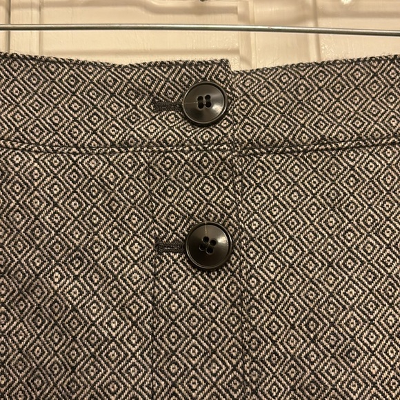 Madewell Women’s Button Front Mini Skirt, Size 2. Yarn Dyed Geo. NWT: - Picture 3 of 11